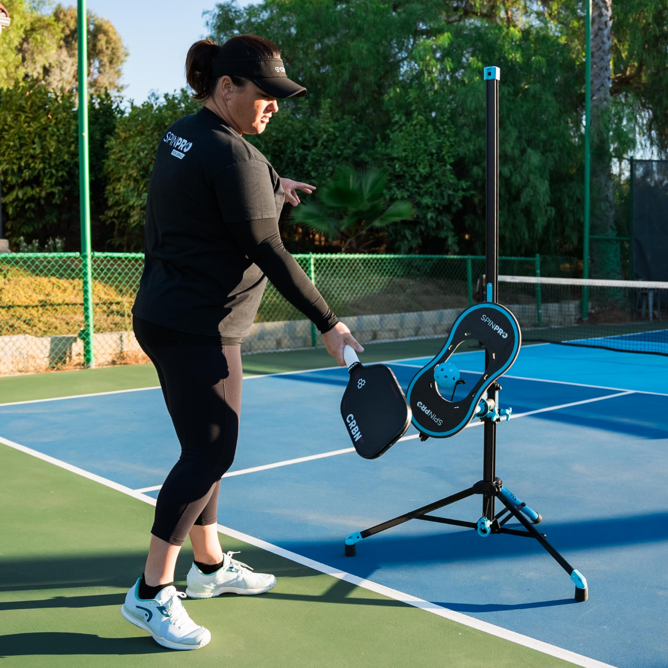 SpinPro for Pickleball on court